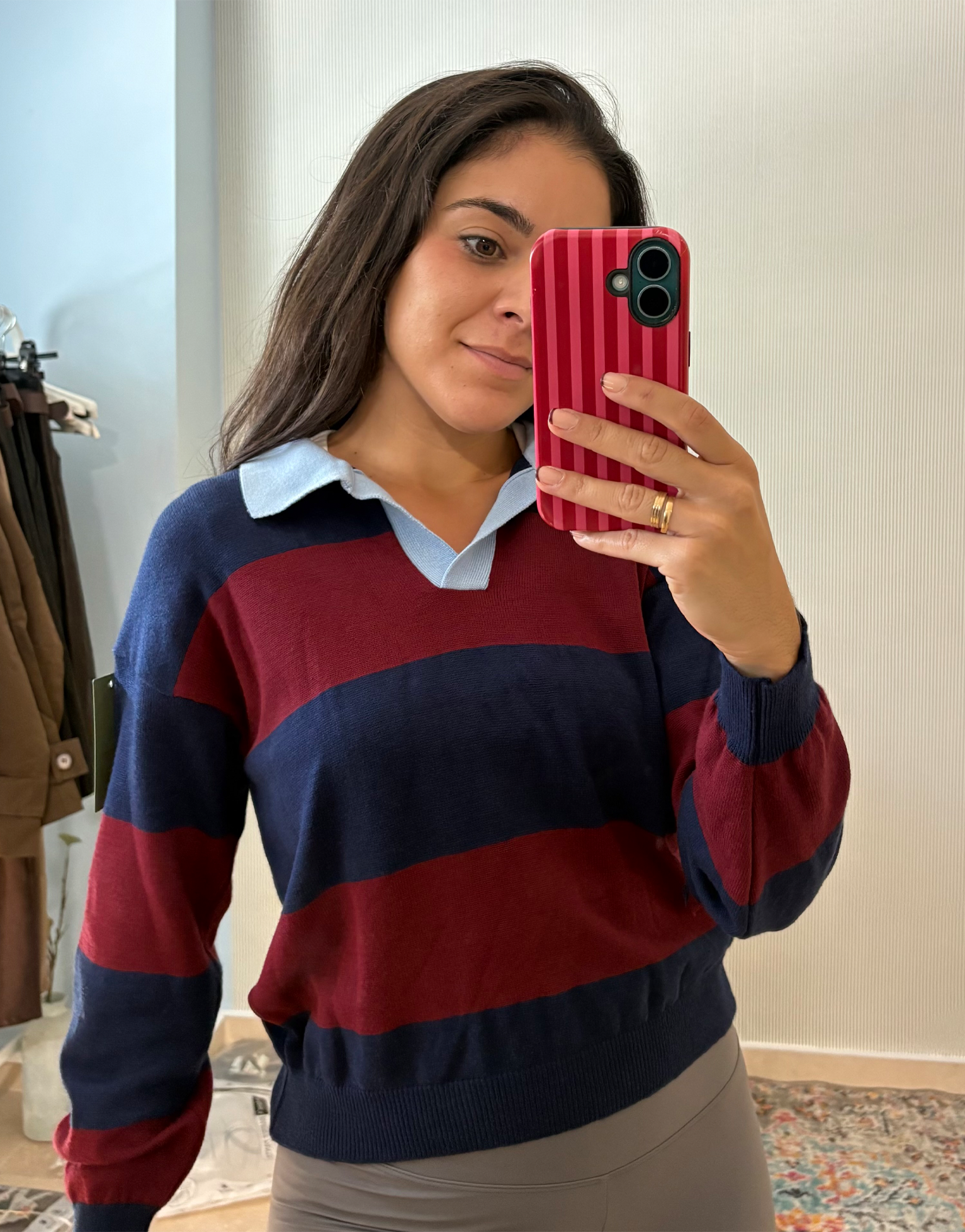 Polo rayas bicolor