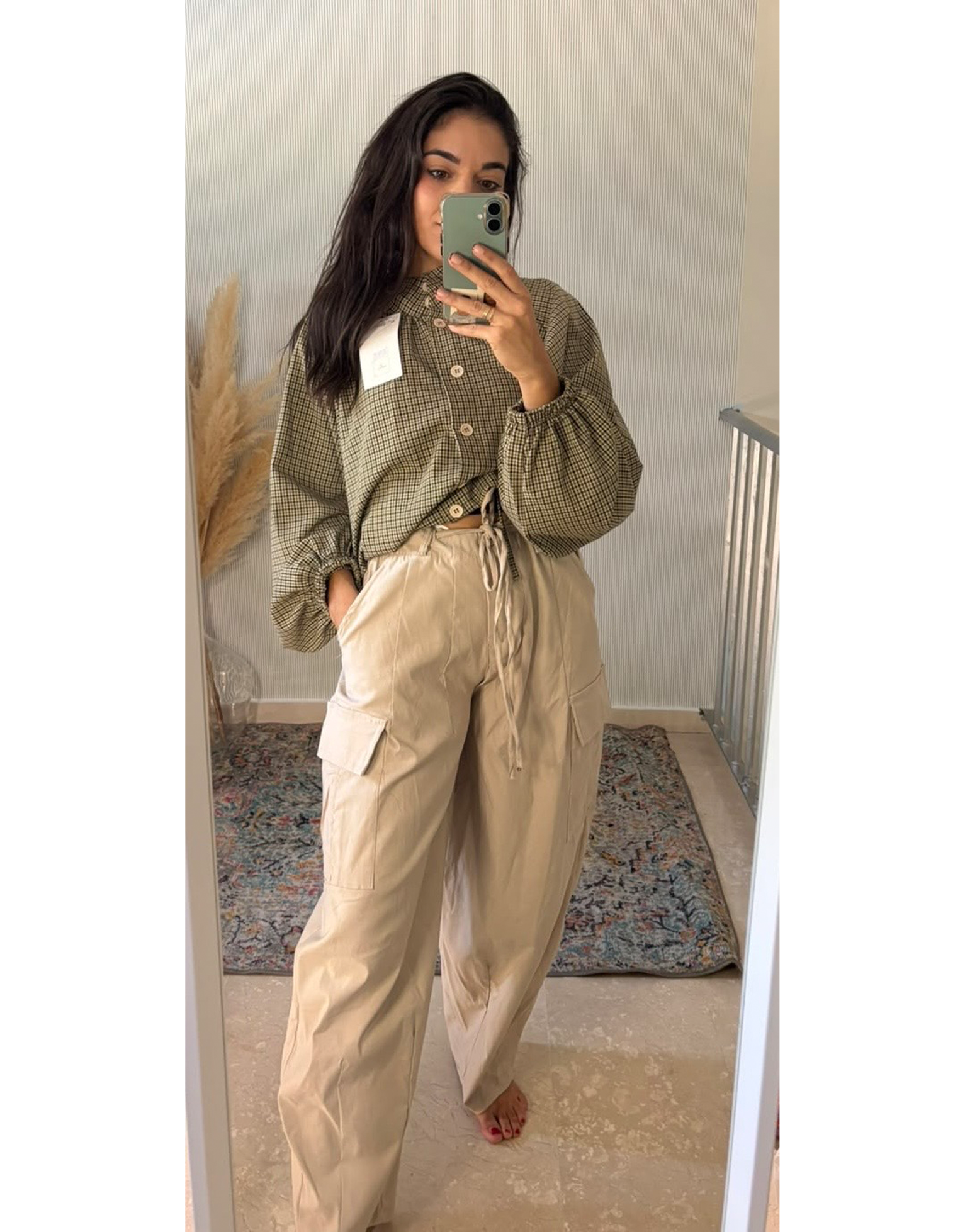 Pantalón cargo fluido