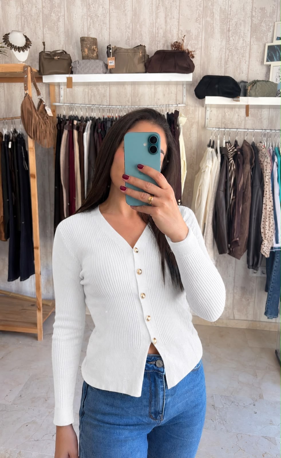 Rebeca canalé blanca