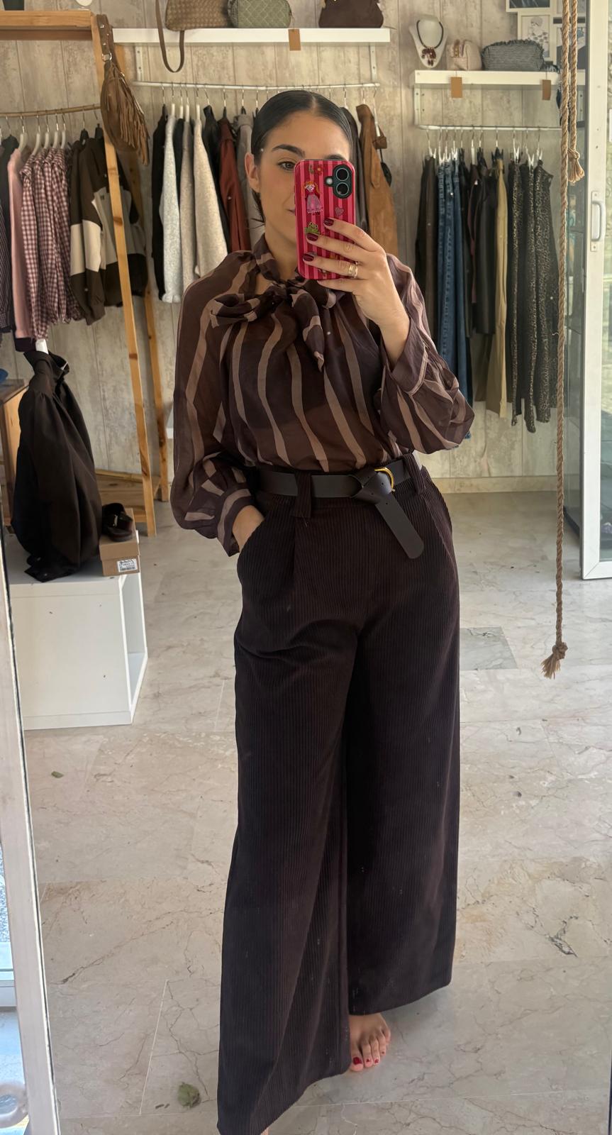 Pantalón pana chocolate