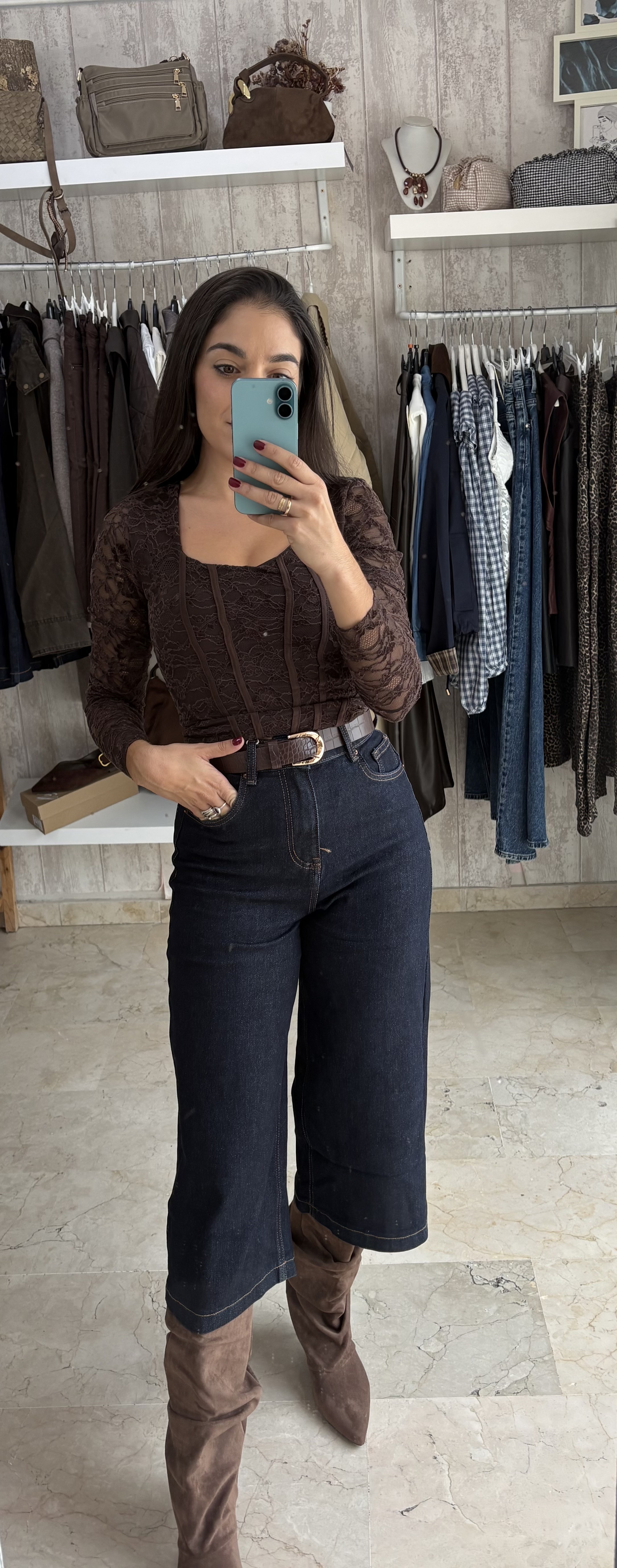 Bermudas denim oscura