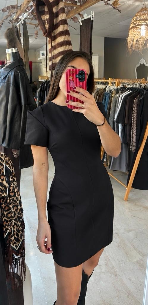 Vestido punto negro