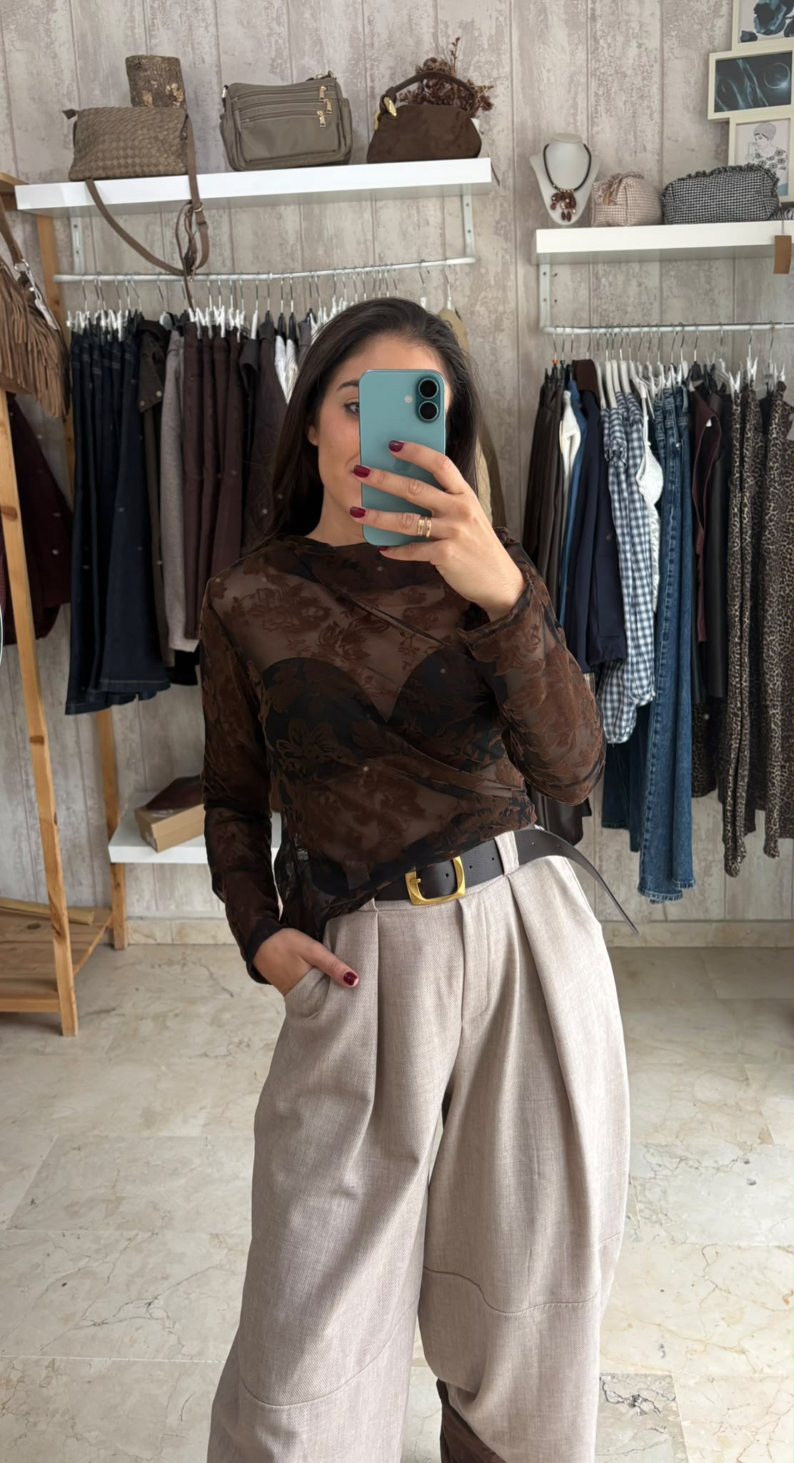Camisa tul negra