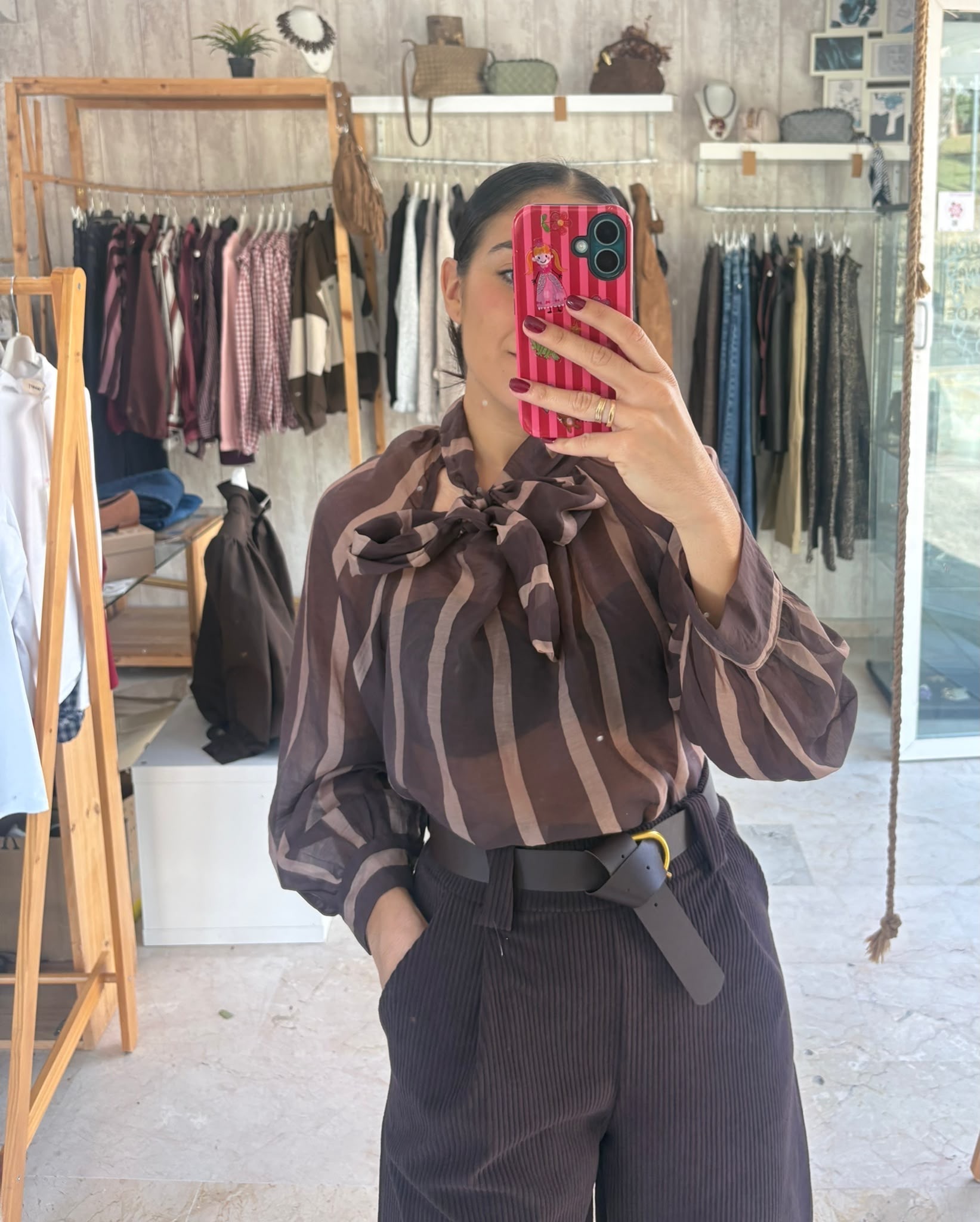 Camisa gasa rayas