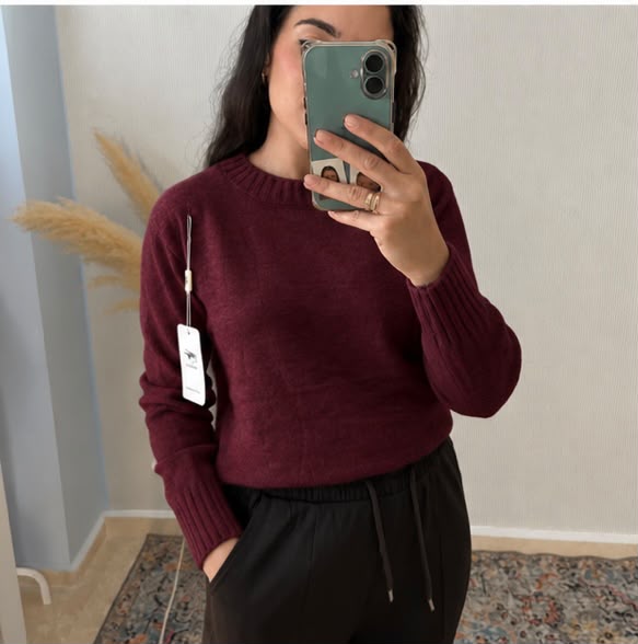 Jersey cuello perkin (Corinto)