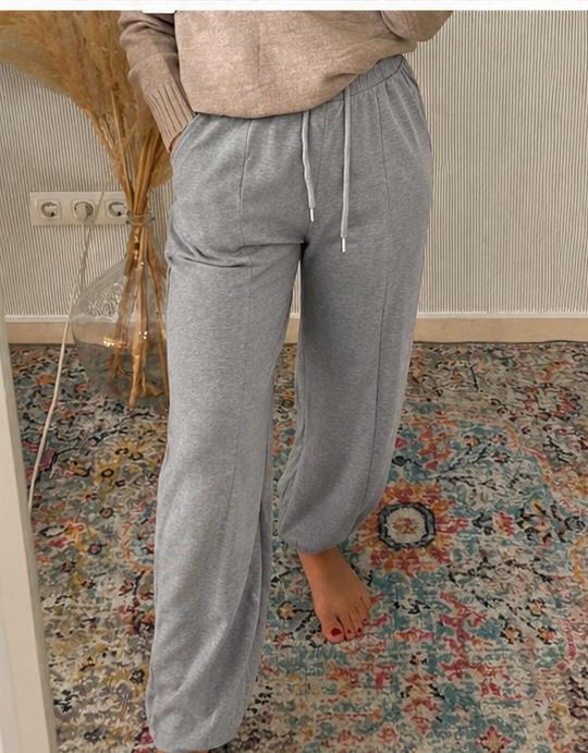 Pantalón de chandal bombacho (Gris)