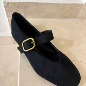 Bailarinas antelina negra - Negro, 40